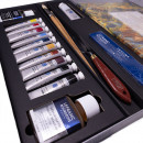 Набір олійних фарб Extre-Fine Oil Set "Discovery" Lefranc & Bourgeois, 10х20 мл, 1х40 мл + добавки та аксесуари